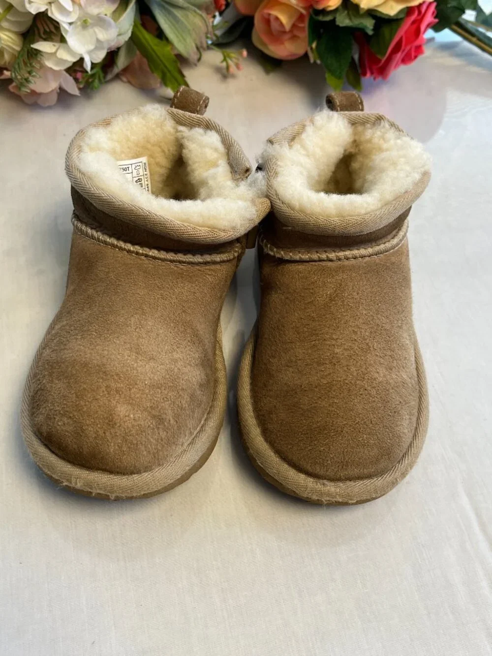 UGG Classic Ultra Mini Chestnut Toddler Boots Size 10